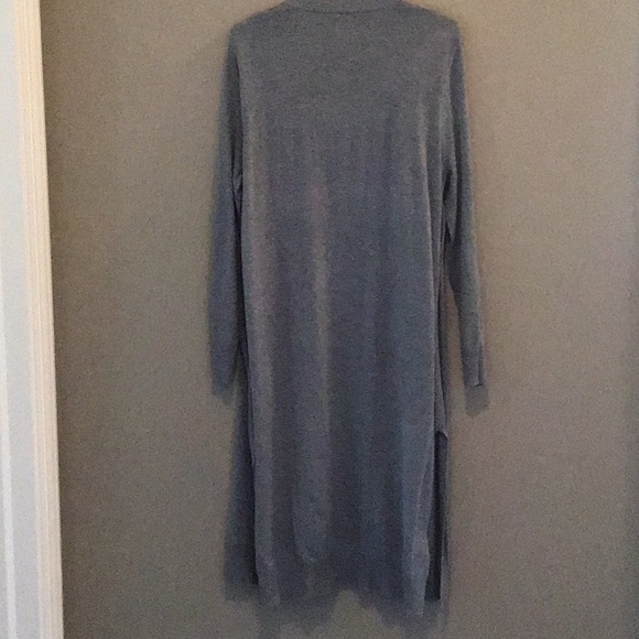 Matty M Gray Long Cardigan - Picture 2 of 3